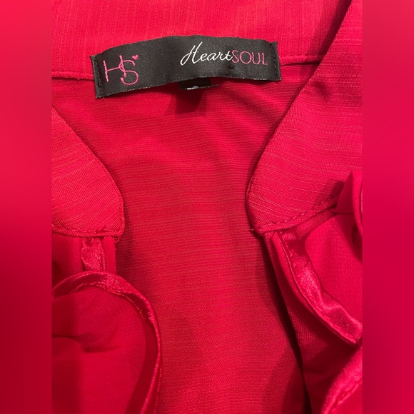 HeartSoul Ruffle Front Blouse - Picture 7 of 7